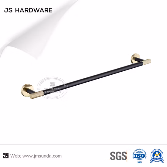 New Design Gold Black Knurling Bath Accessories Bathroom Hardware Set
