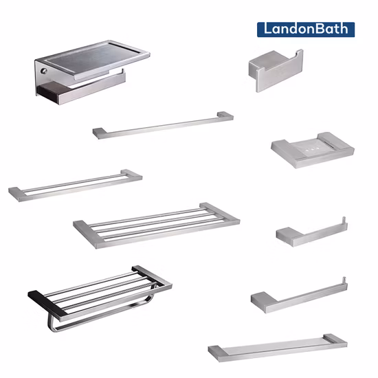 Wood and Aluminum Bathroom Accessories